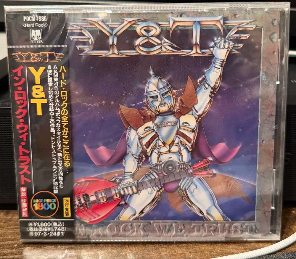 Sealed Y&T - In Rock We Trust CD Japan Import POCM-1986 Hard Rock OBI
